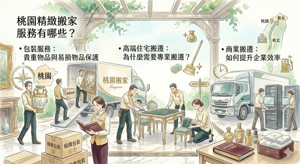 如何確保桃園精緻搬家服務的質量？評估與選擇指南