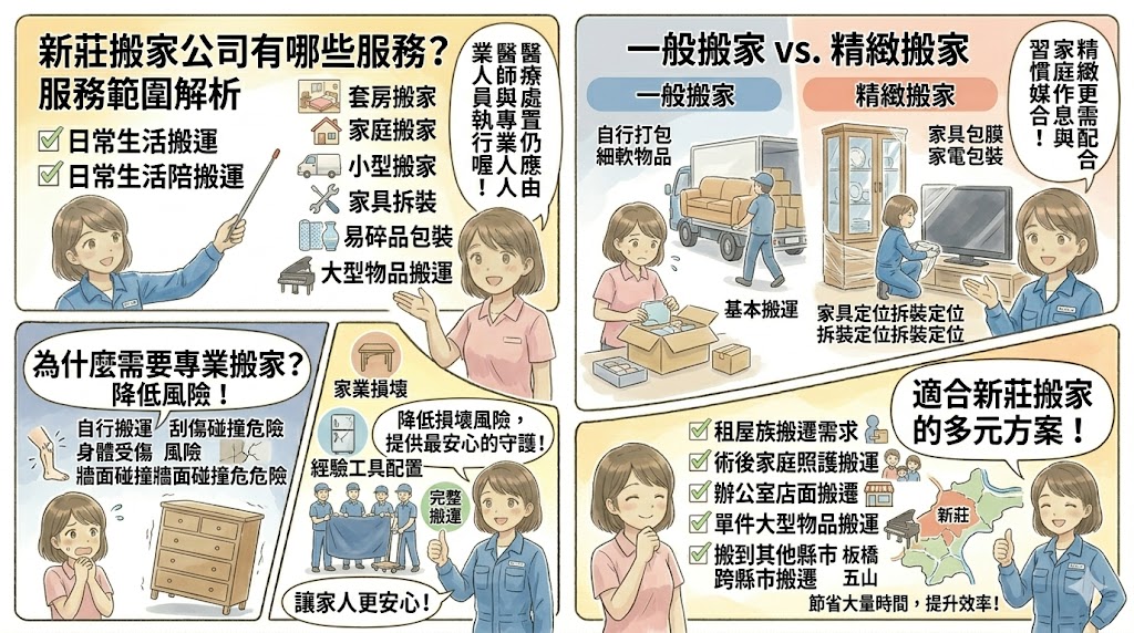 新莊搬家公司怎麼選？搬家費用、服務流程與注意事項一次看懂