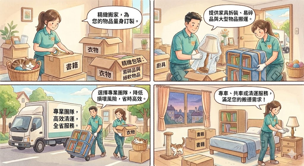新北搬家有哪些服務？搬運流程與省錢重點整理
